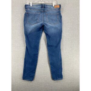 Express Jeans Womens 10R Low Rise Stretch Denim Legging Dark Wash